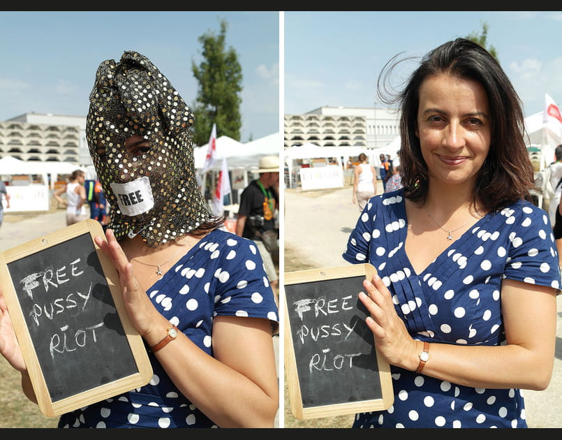 La cagoule de C&eacute;cile Duflot