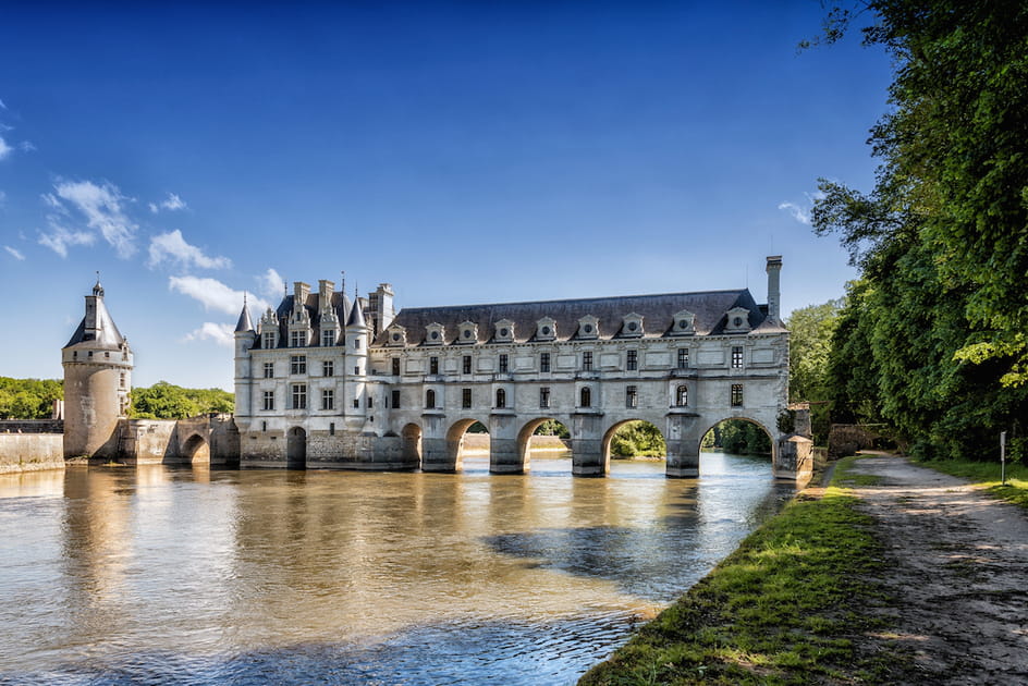 Le ch&acirc;teau de Chenonceau sur le Cher