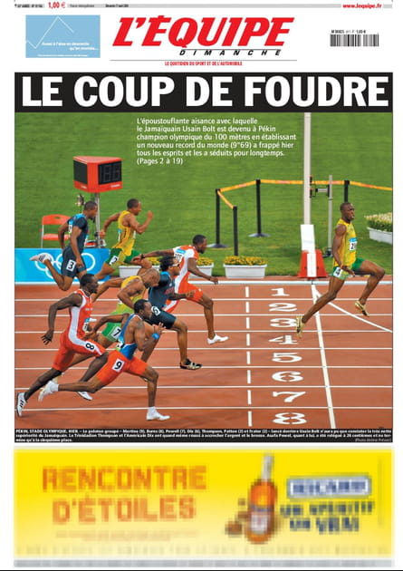 Bolt aux JO de 2008 : &quot;Le coup de foudre&quot;