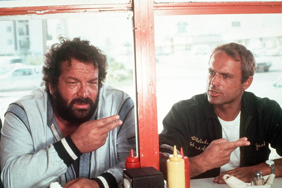 Bud Spencer, recordman en natation