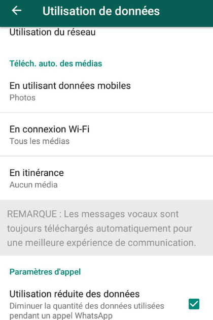 Comment r&eacute;duire la consommation de donn&eacute;es