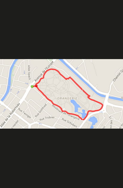 Strasbourg  : le parc de l'Orangerie (2,2&nbsp;km)