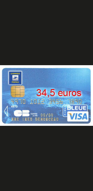 7e ex-aequo&nbsp;: La banque postale avec&nbsp;une&nbsp;Visa&nbsp;classic &agrave;&nbsp;34,5&nbsp;euros