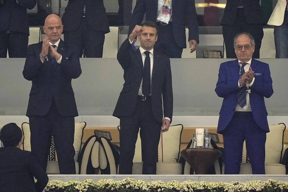 Emmanuel Macron dans le stade