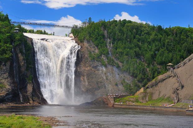 Les chutes de Montmorency au Québec, Canada