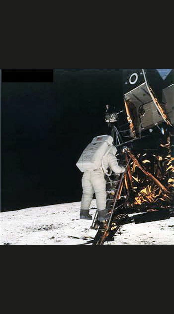 Un moment historique pour Armstrong et Aldrin