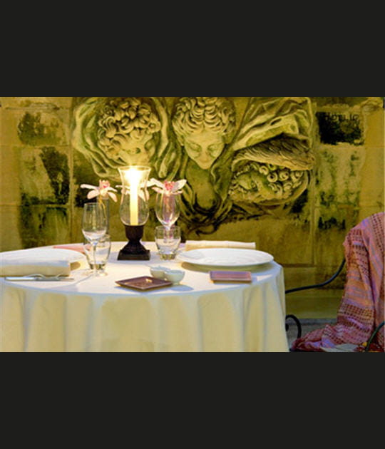 D&icirc;ner aux chandelles