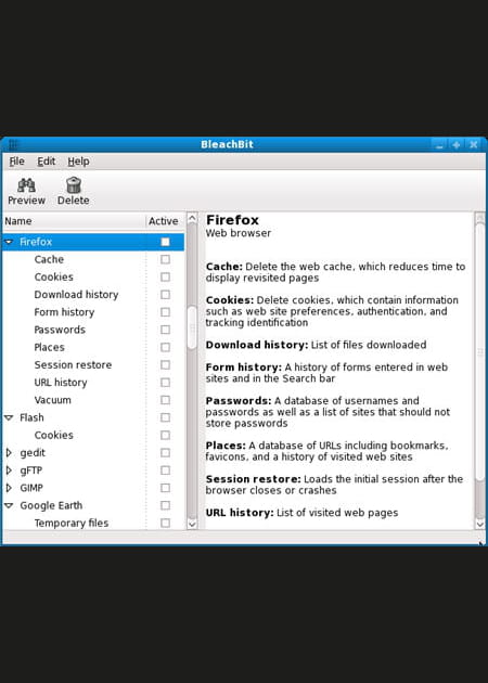 BleachBit : effacer ses traces sans formation d'espion