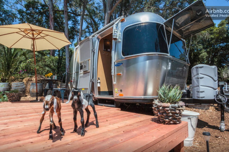 Une caravane vintage en Californie, 110&nbsp;euros