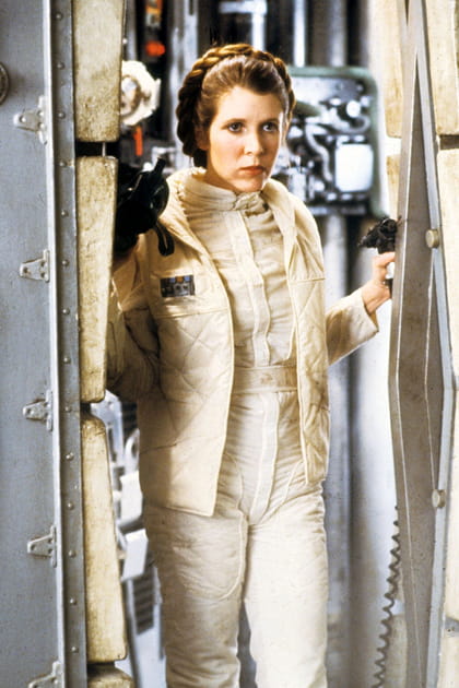 Carrie Fisher so&ucirc;le et stone dans L'Empire contre-attaque