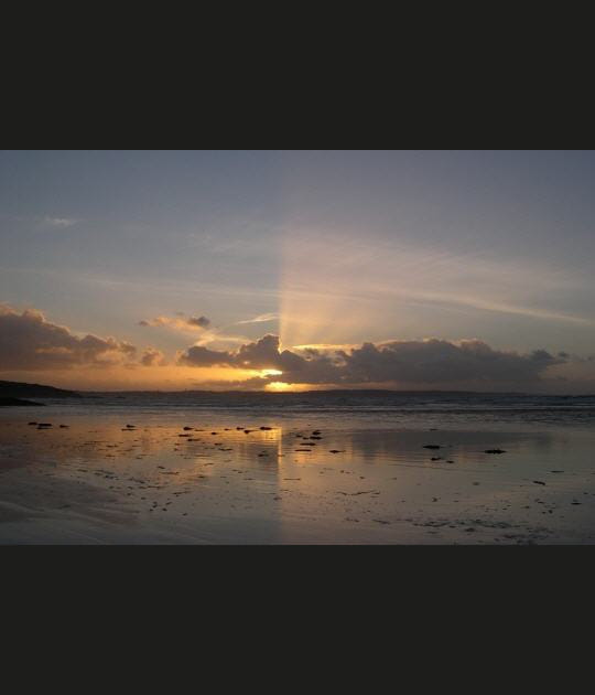 Coucher de soleil dans la baie