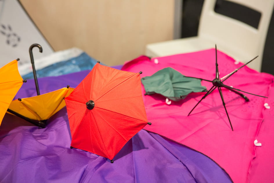 Un parapluie &agrave; tissu interchangeable