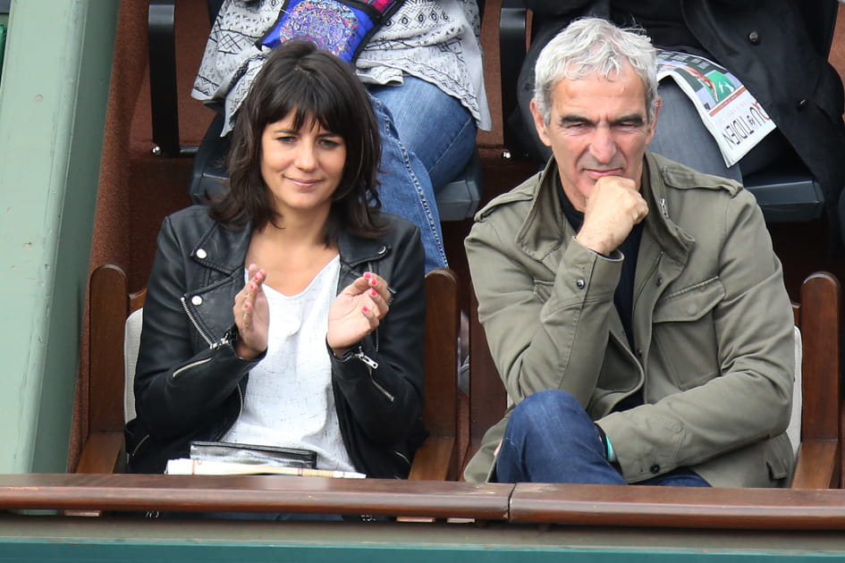 Estelle Denis et Raymond Domenech
