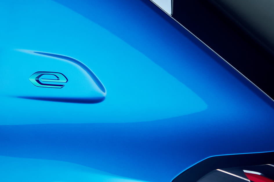 Le logo &quot;e&quot; sur l'aile