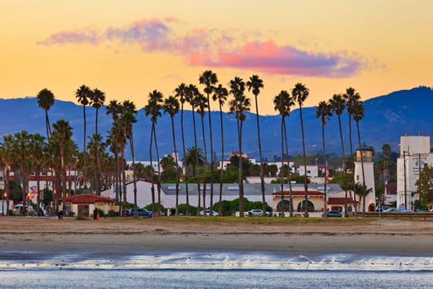 Santa Barbara depuis la jetée