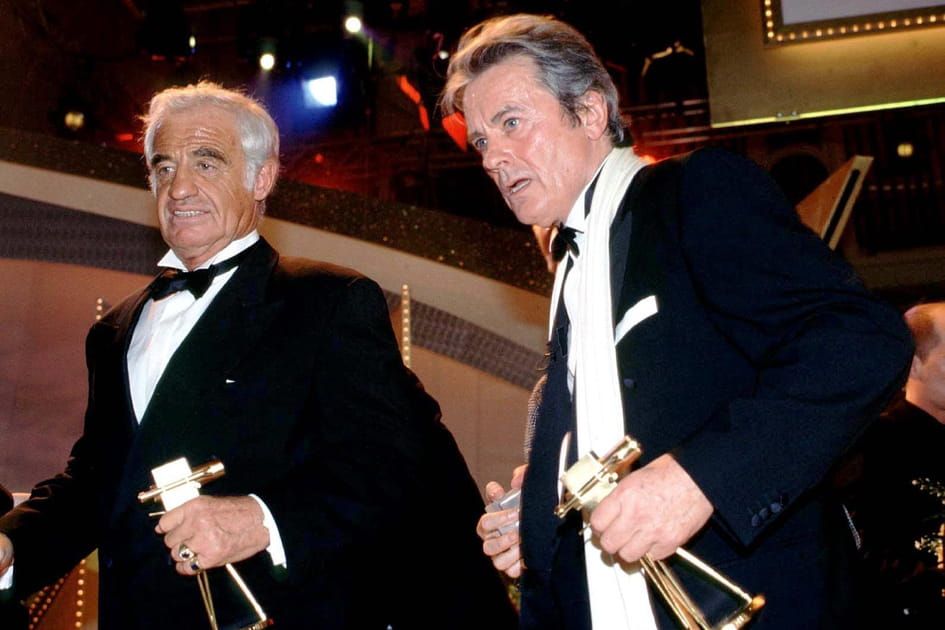 Alain Delon et Jean-Paul Belmondo r&eacute;compens&eacute;s