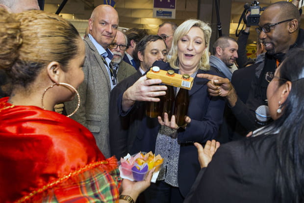 Marine Le Pen comblée