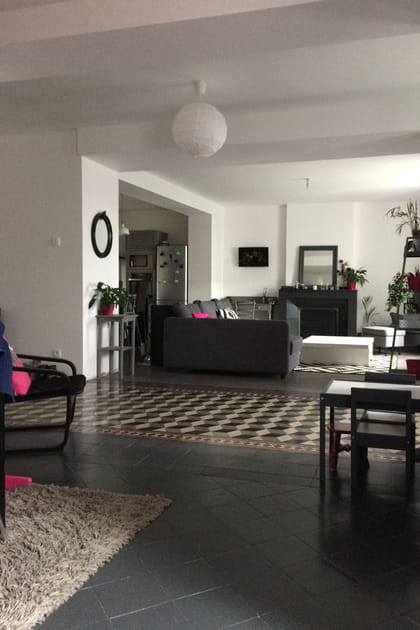 La vue de la pi&egrave;ce de vie