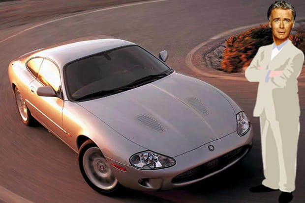 Franck Dubosc en Jaguar XKR