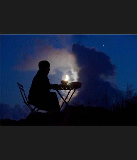 La lune au petit d&eacute;jeuner