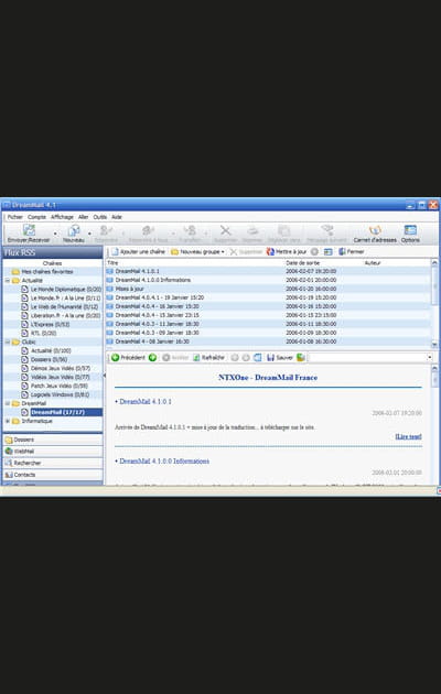 DreamMail&nbsp;: le client r&ecirc;v&eacute;