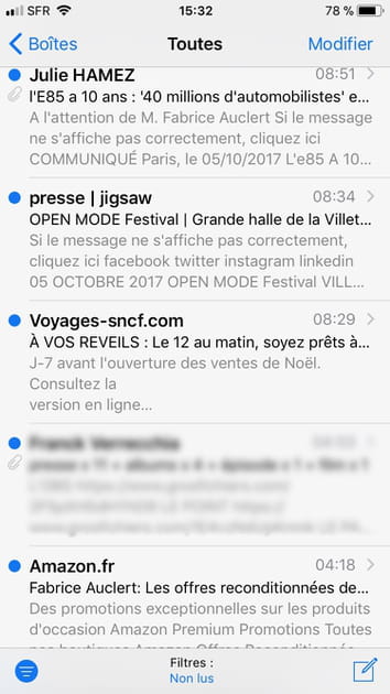 Afficher tous les messages non lus