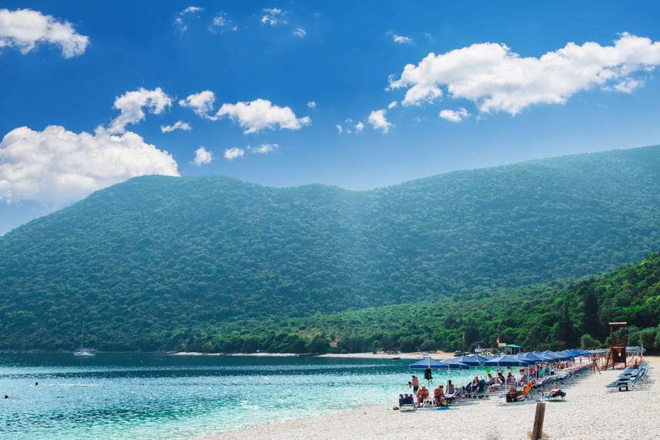 Antisamos, plus belle plage de la c&ocirc;te est de C&eacute;phalonie