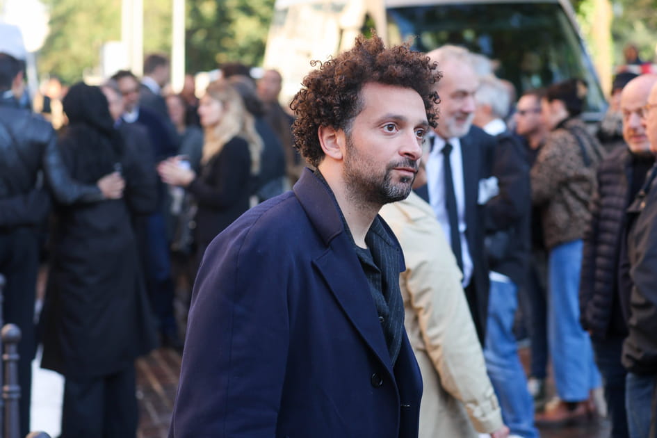 William Lebghil aux obs&egrave;ques de Michel Blanc