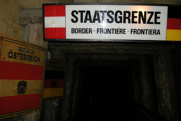 La frontière... dans une mine de sel