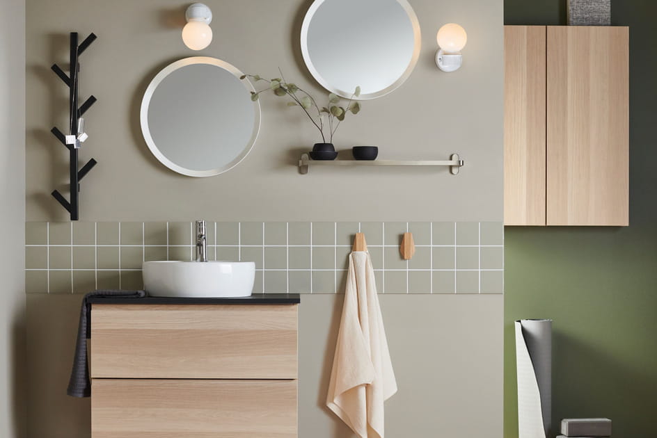 Une salle de bains naturelle