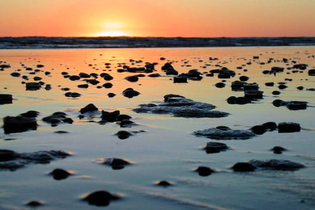 Coucher de soleil à Foxton Beach