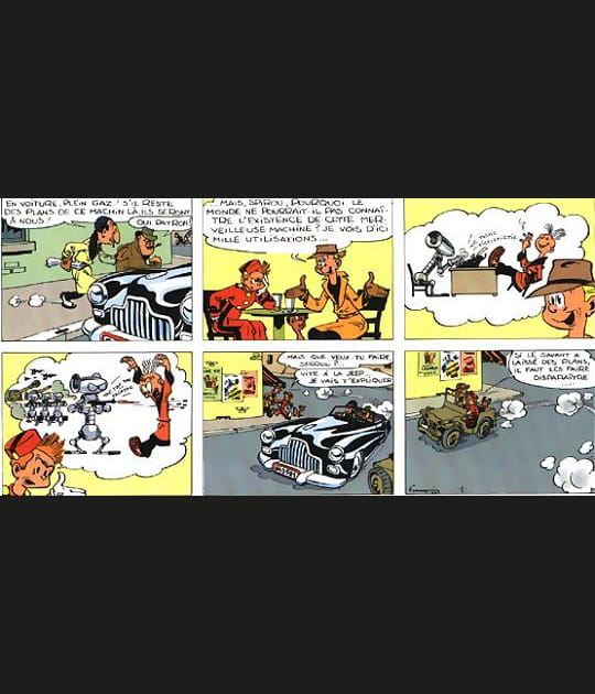 Spirou et les plans du robot