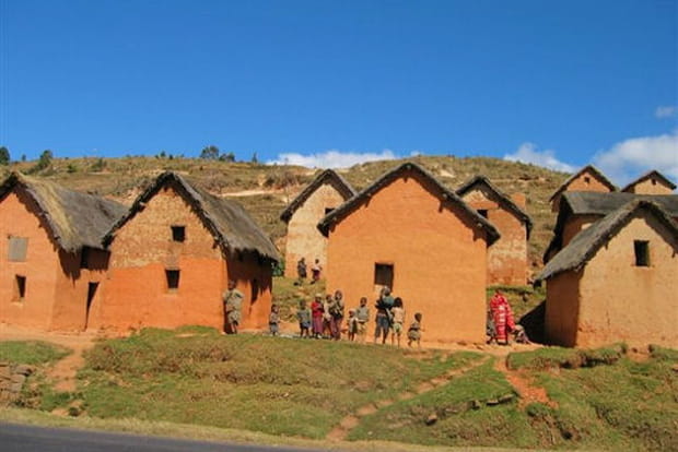 Maisons sur les hauts plateaux