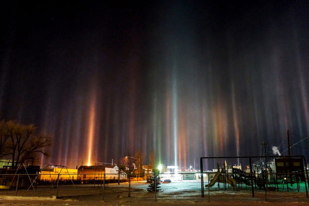 Les piliers de lumière