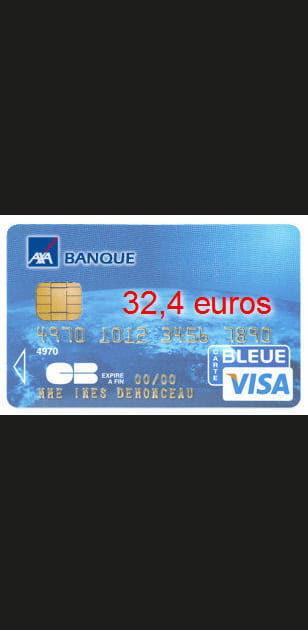 3e&nbsp;: Axa banque avec une Visa classic &agrave; 32,4&nbsp;euros