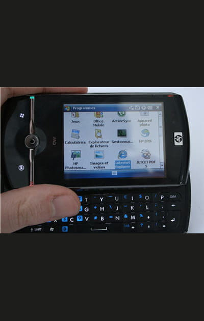 HP iPAQ Data Messenger en utilisation
