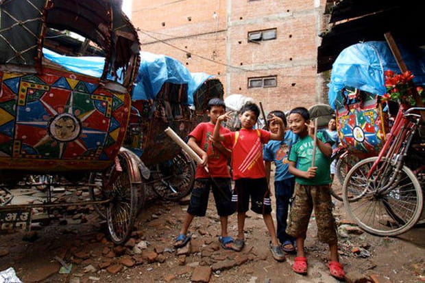 Rickshaws dans Katmandou