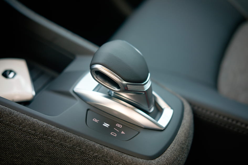 Zoom sur le levier e-Shifter de la Zo&eacute;