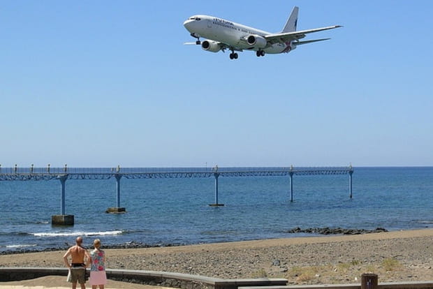 L'aéroport de Lanzarote en bout de piste