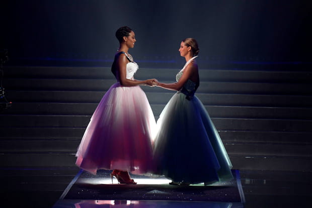 Les deux finalistes juste avant le verdict de Miss France 2025