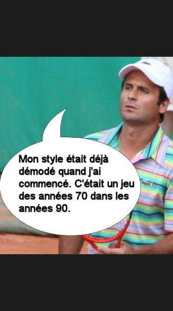 Fabrice Santoro et l'autod&eacute;rision