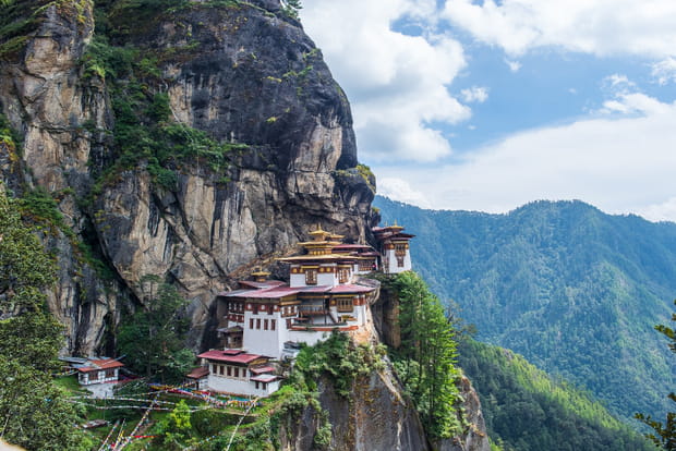 Le Monastère de Taktshang dans le Bhoutan