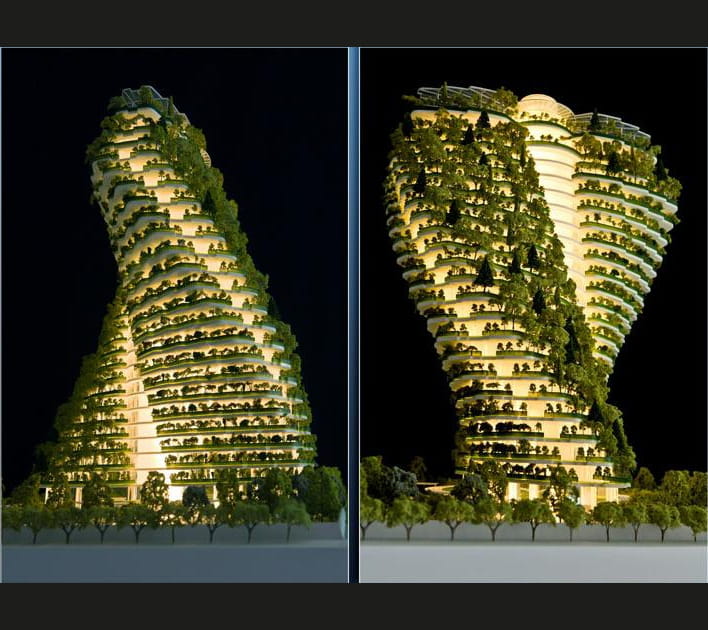 Une spirale de verdure