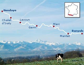 de l'atlantique à la méditerranée, le gr 10 traverse les pyrénées.