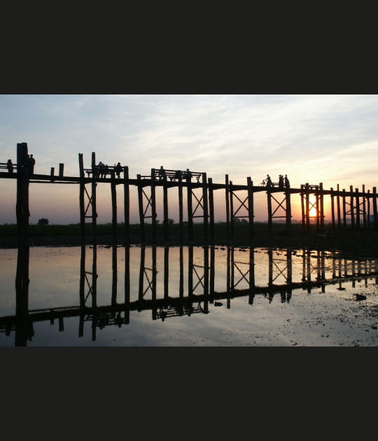 Pont de U Bein &agrave; Amarapura