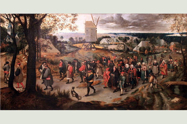 Le cortège d'une noce paysanne