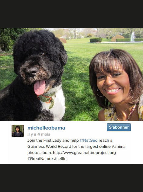 Michelle Obama et son chien Bo