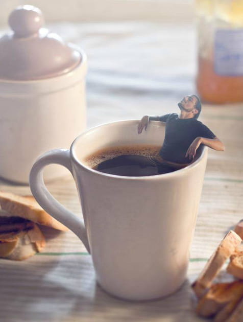 Sauna dans le caf&eacute;