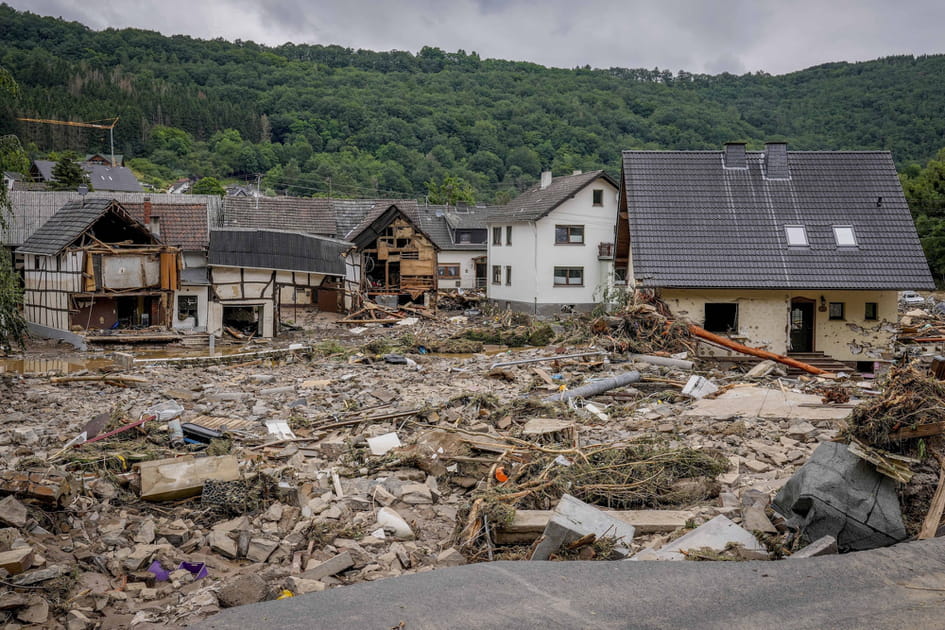 Les images des inondations en Allemagne et en Belgique