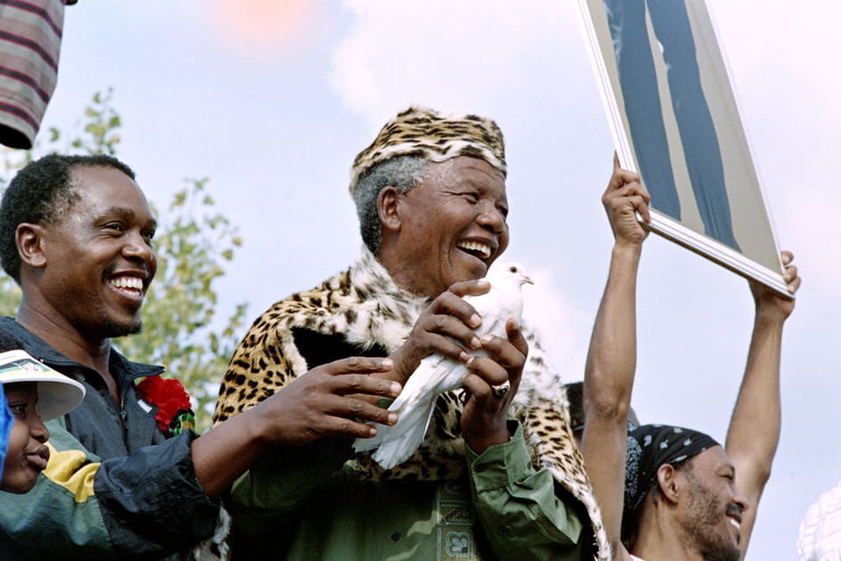 Nelson Mandela pr&eacute;sident de l'Afrique du Sud